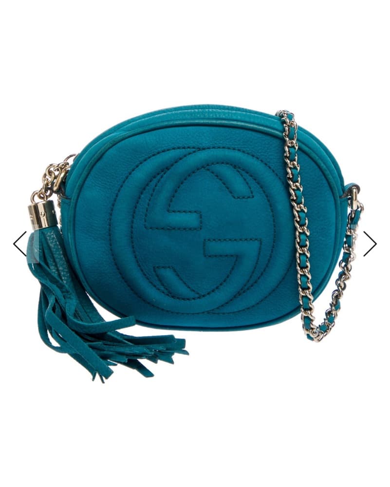 Teal Gucci Crossbody Bag - Image 1