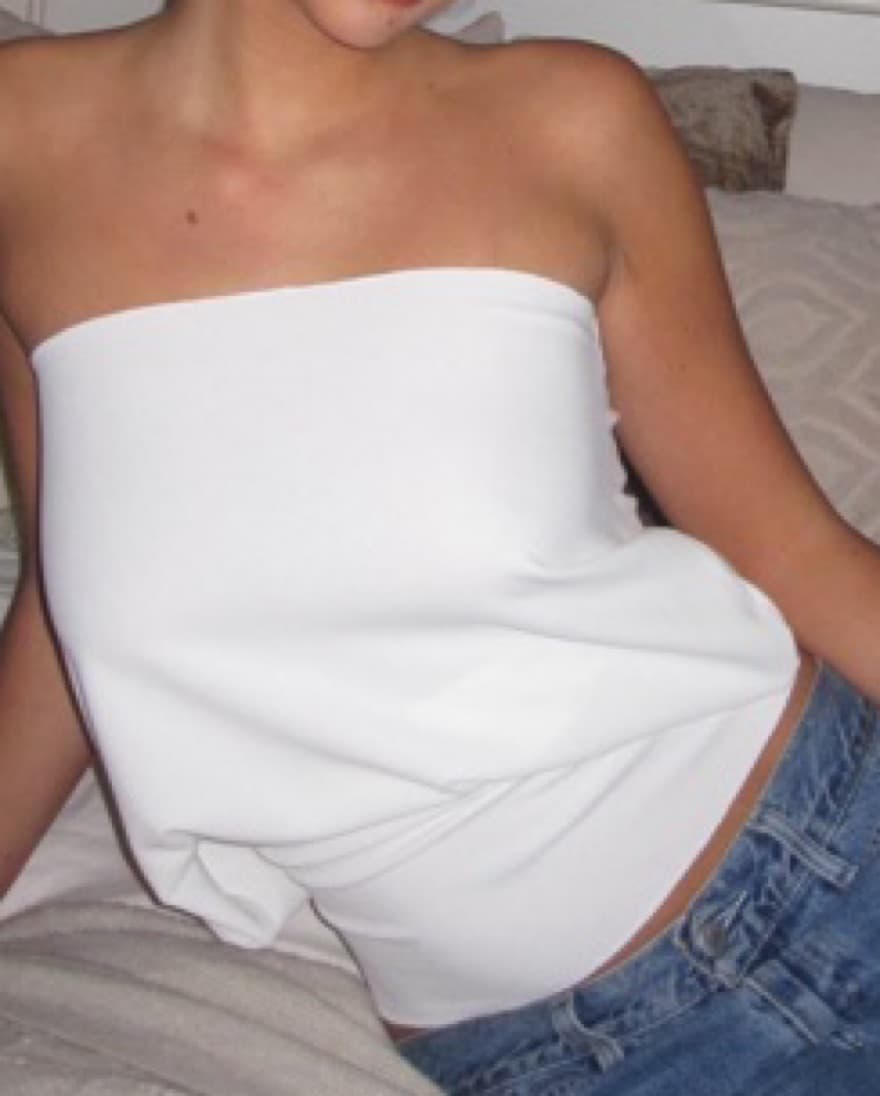 White Tube Top From Lucy’s Lies - Image 1