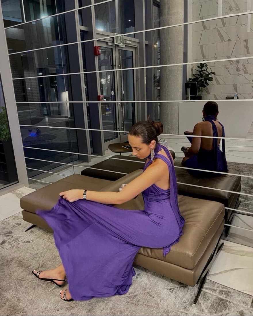 Alice And Olivia Purple Maxi Dress  - Image 2