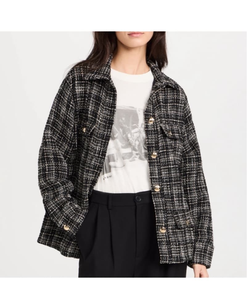 ANINE BING Tweed Corey Jacket  - Image 4