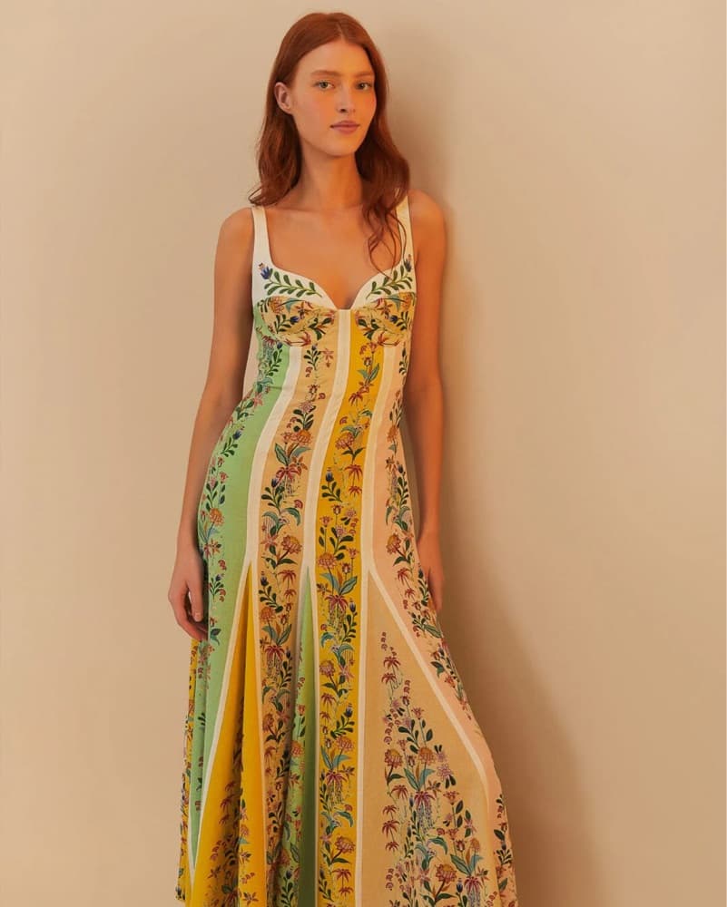 Farm Rio Floral Linen Dress - Image 2