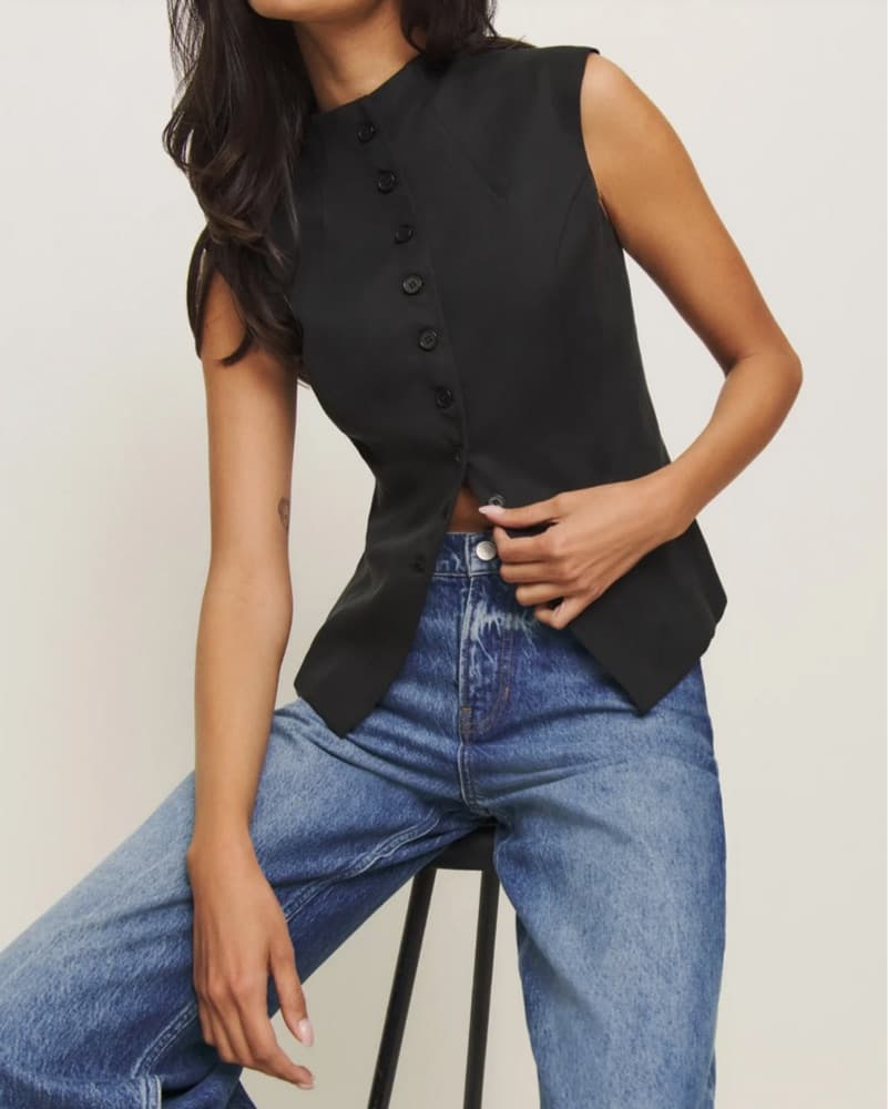 Reformation Lottie Cutaway Vest - Image 1