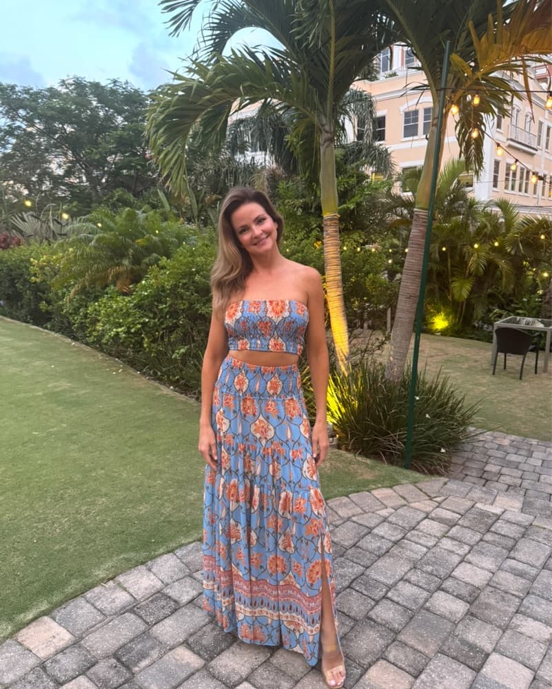 Vibrant Floral Two Piece Set - Image 1