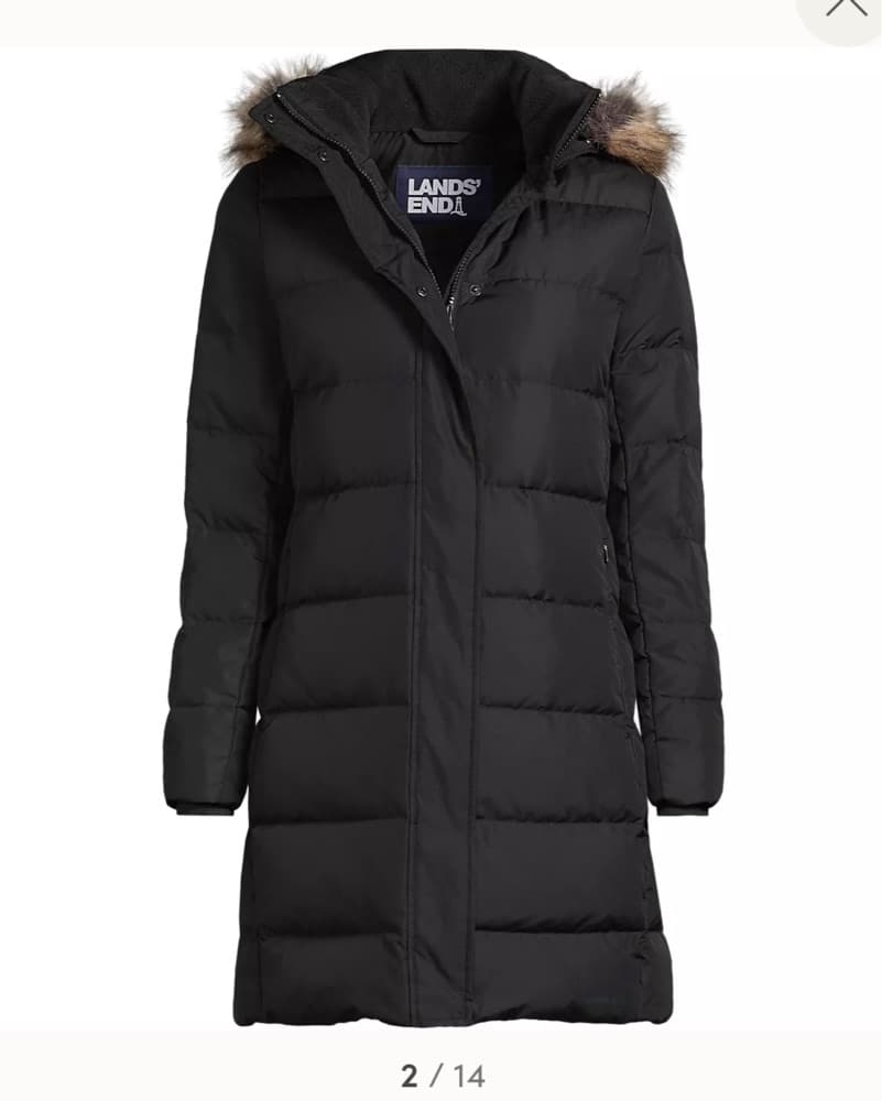 Lands End Black Puffer  - Image 1