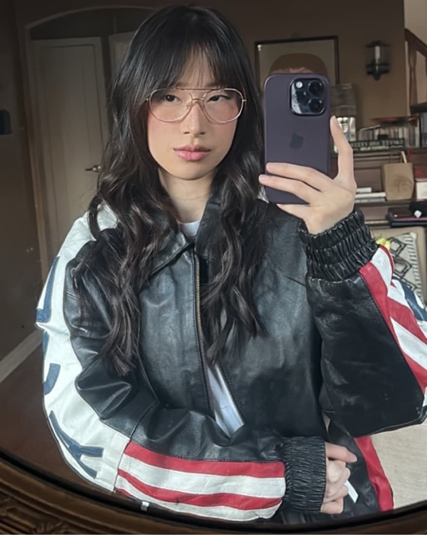Vintage 90s Oversized Leather Jacket - Image 1