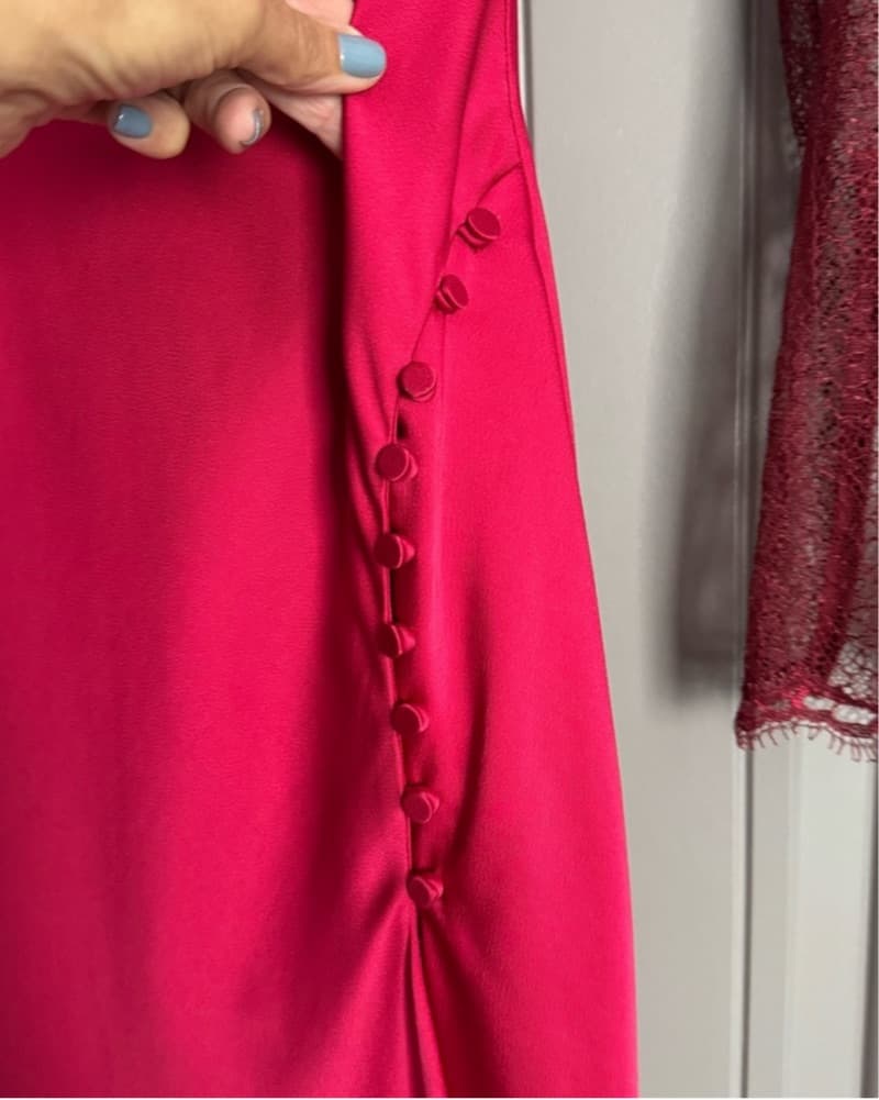 Jonathan Simkhai Red Satin Dress - Image 4
