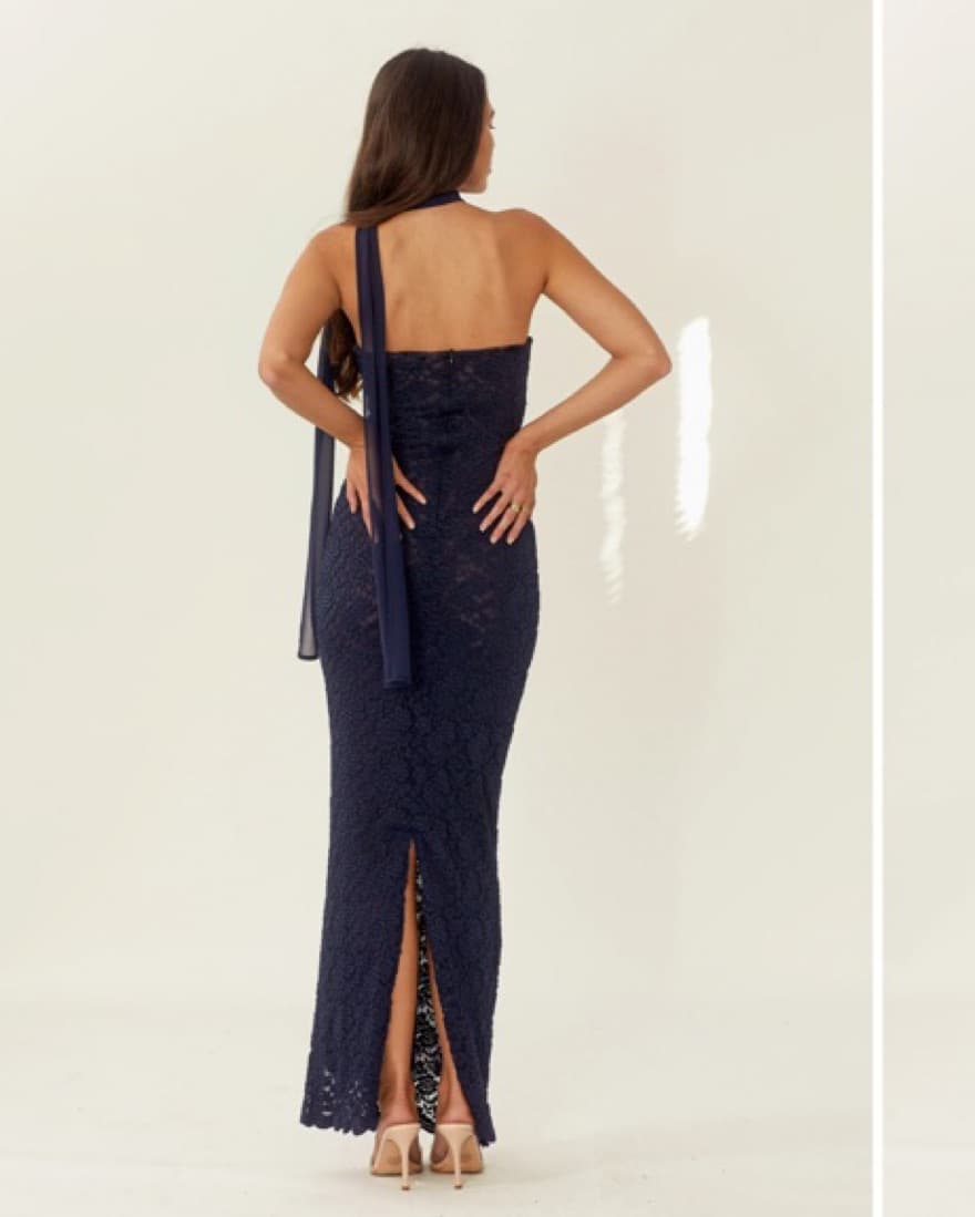 Arcina Ori Meredith Navy Long Dress - Image 3