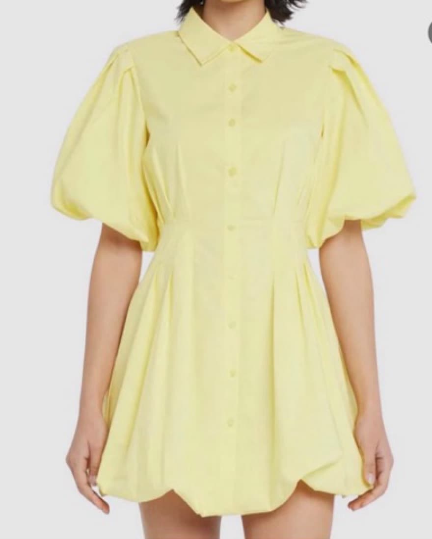 SIMKHAI Cleo Dress Yellow - Image 2