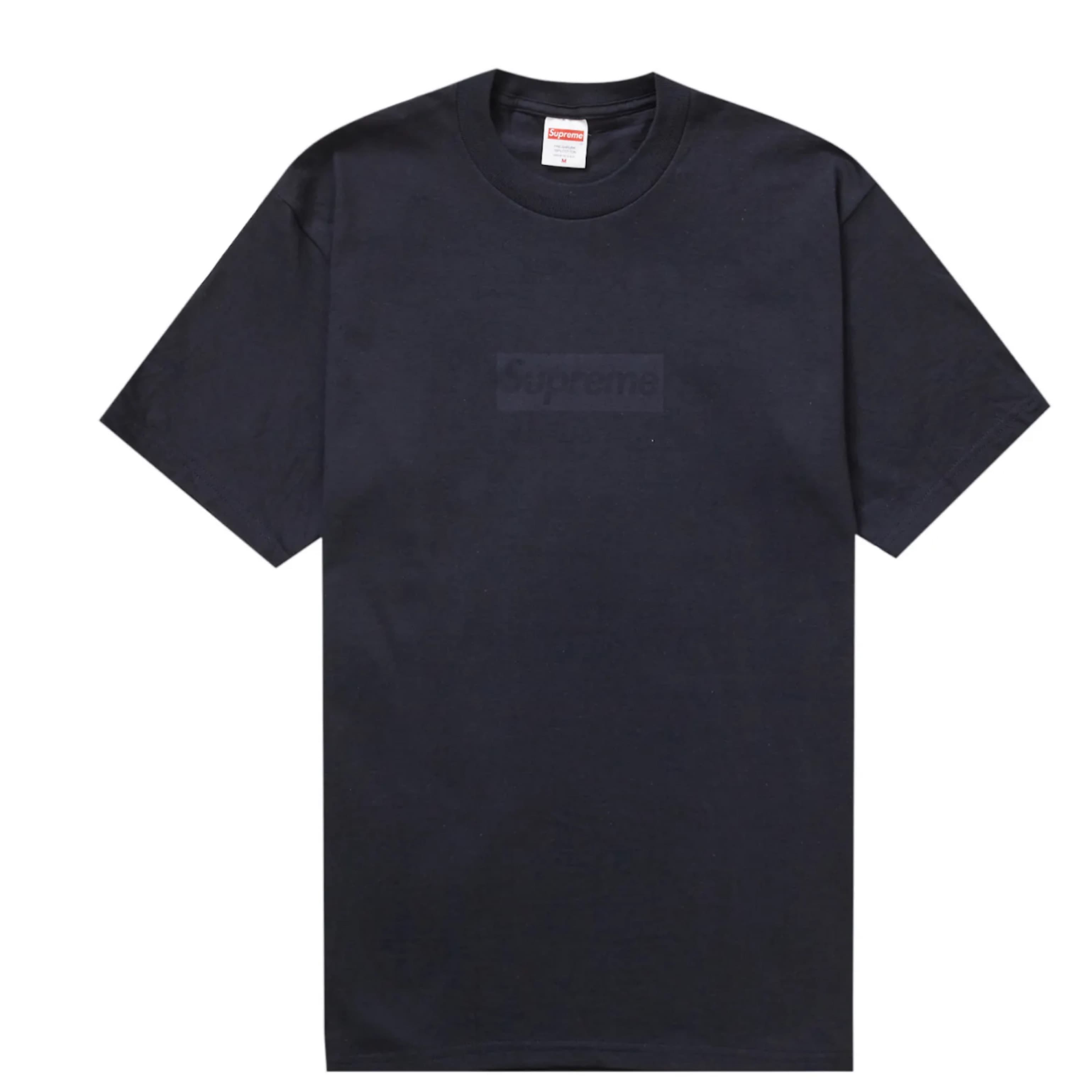 Supreme Tonal Navy Box Tee - Image 1