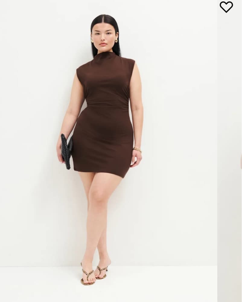Brown Reformation Alden knit Dress - Image 2