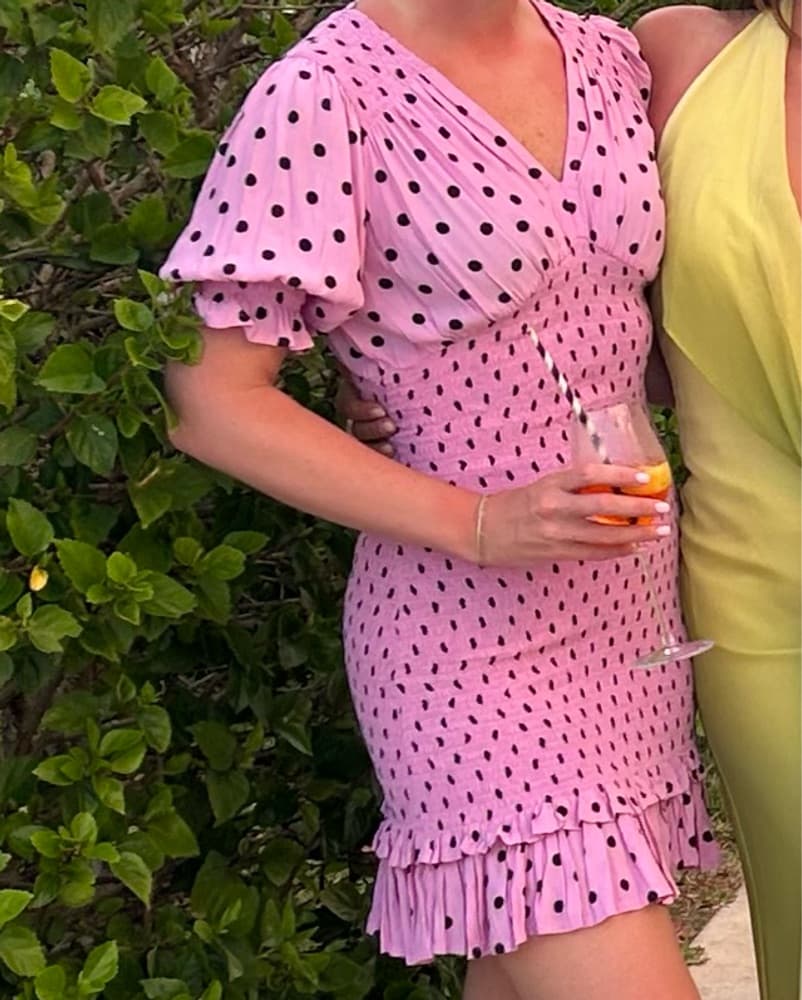 FAITHFULL Polka Dot Puff Sleeve Dress - Image 4