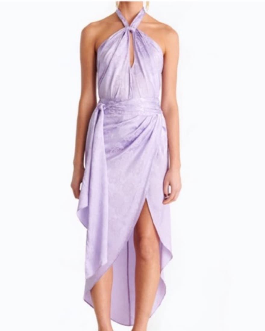 $700 Ronny Kobo Lavender Silk Set - Image 1