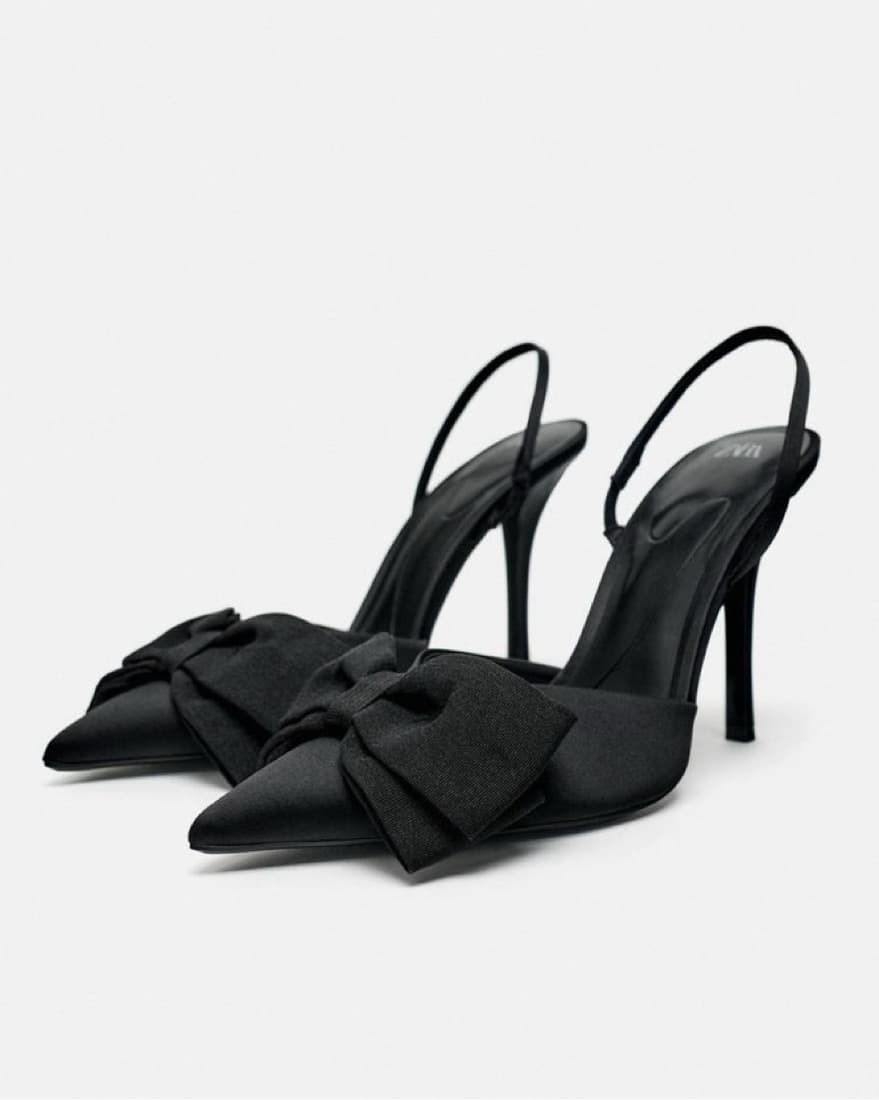 Bow Black Heels - Image 1