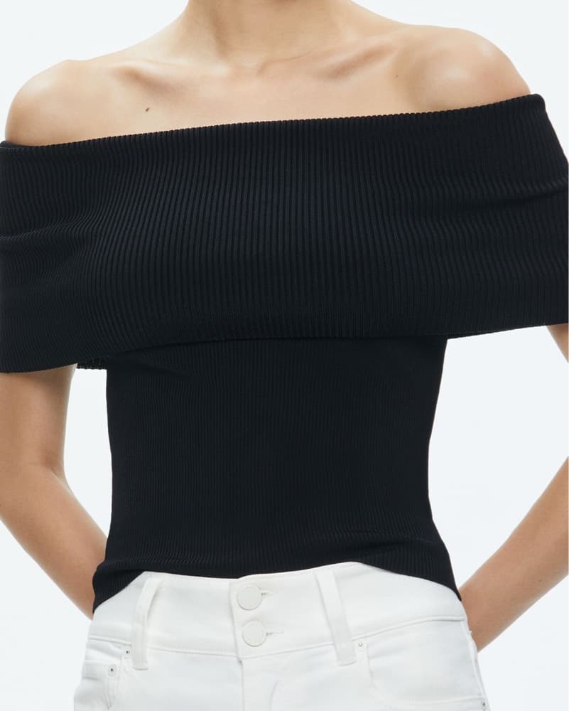 Off-the-Shoulder Sweater Top - Image 3