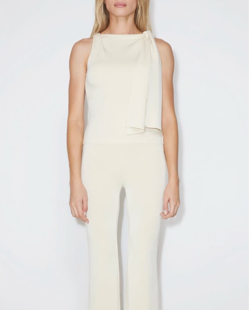 KHY Sueded Stretch Knotted Top - Image 2