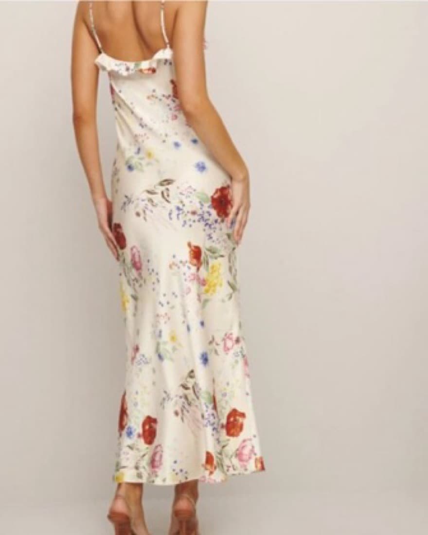 Reformation Aribella Silk Dress - Image 2