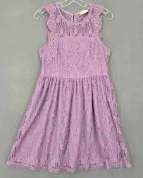 Purple Lace Mini Dress - Image 2