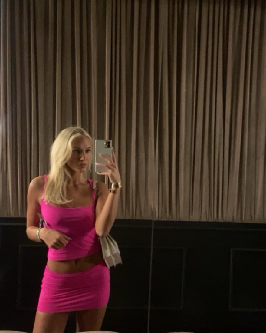 Pink Matching White Fox Set - Image 1