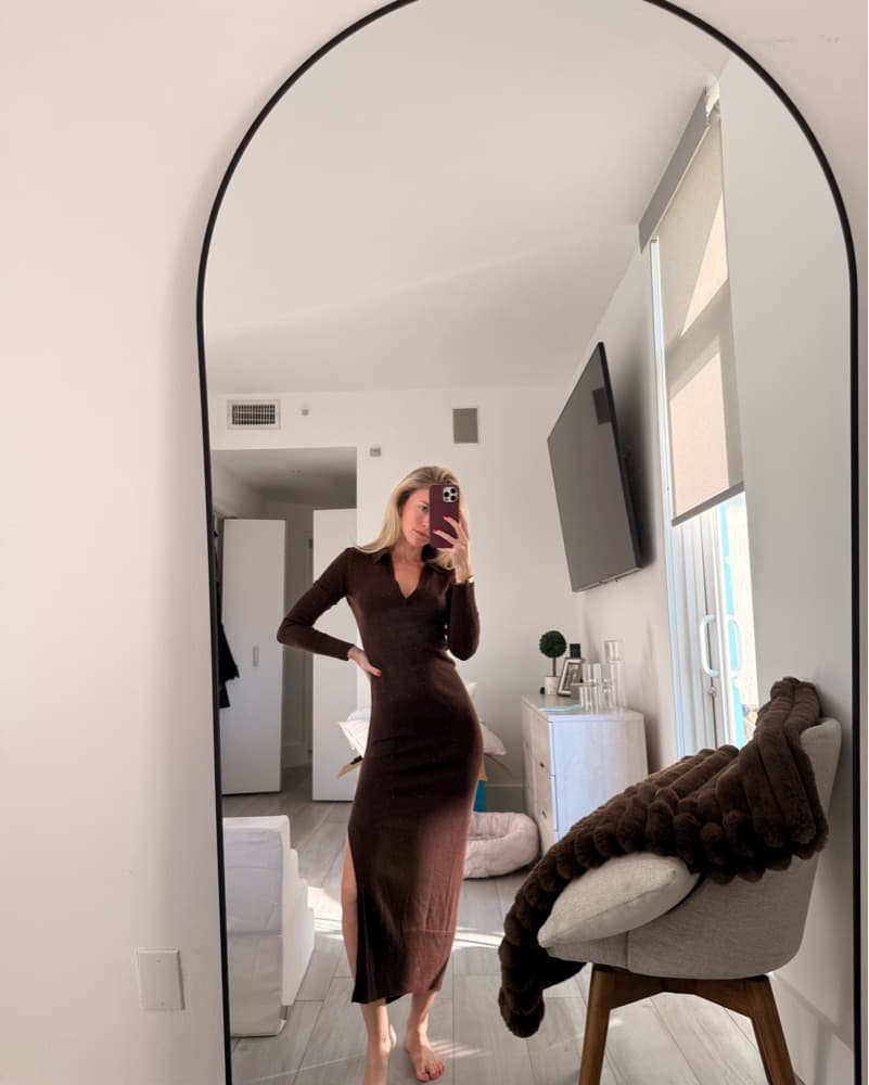 Brown Staud Sweater Dress  - Image 6