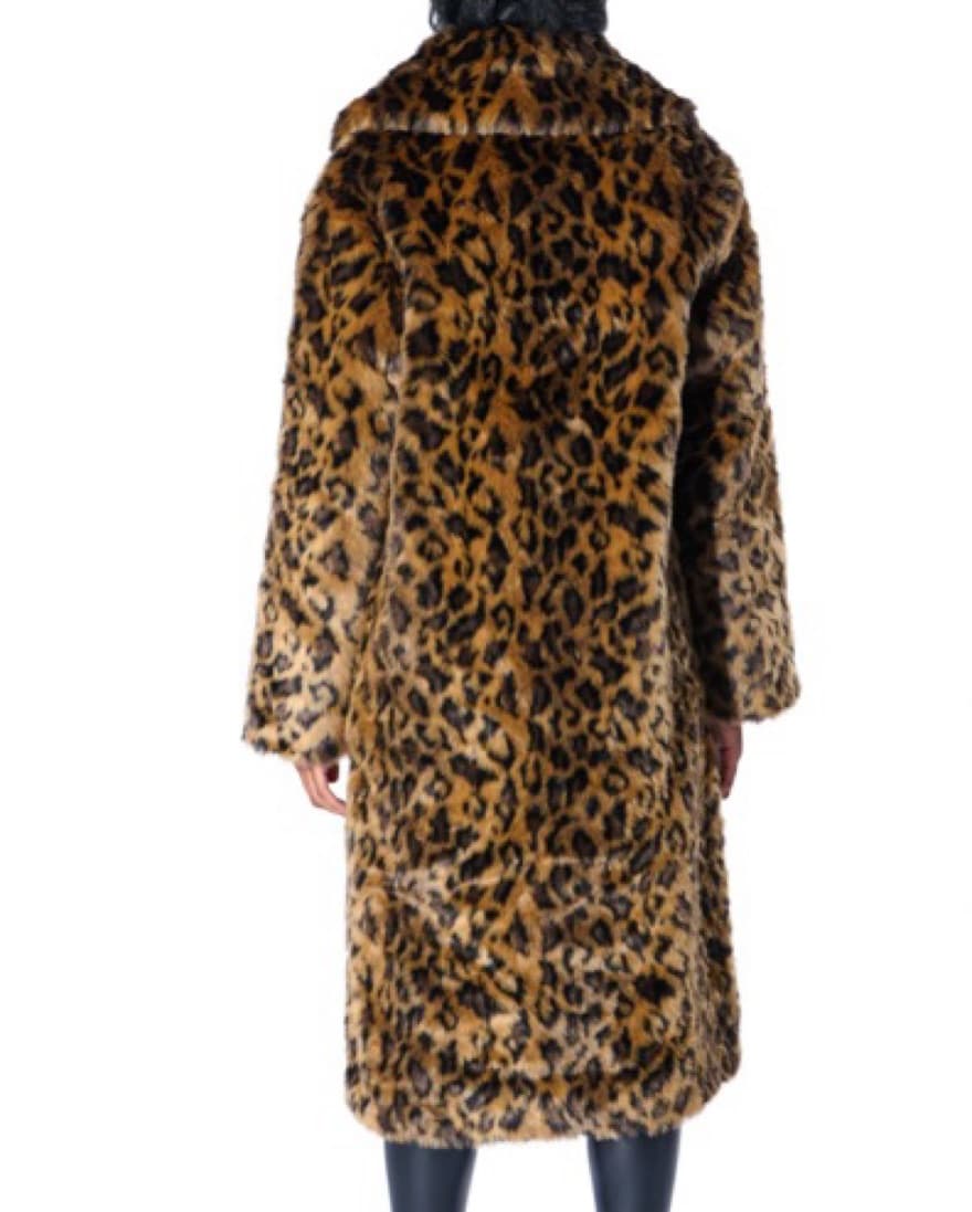 Leopard Faux Fur Coat - Image 3