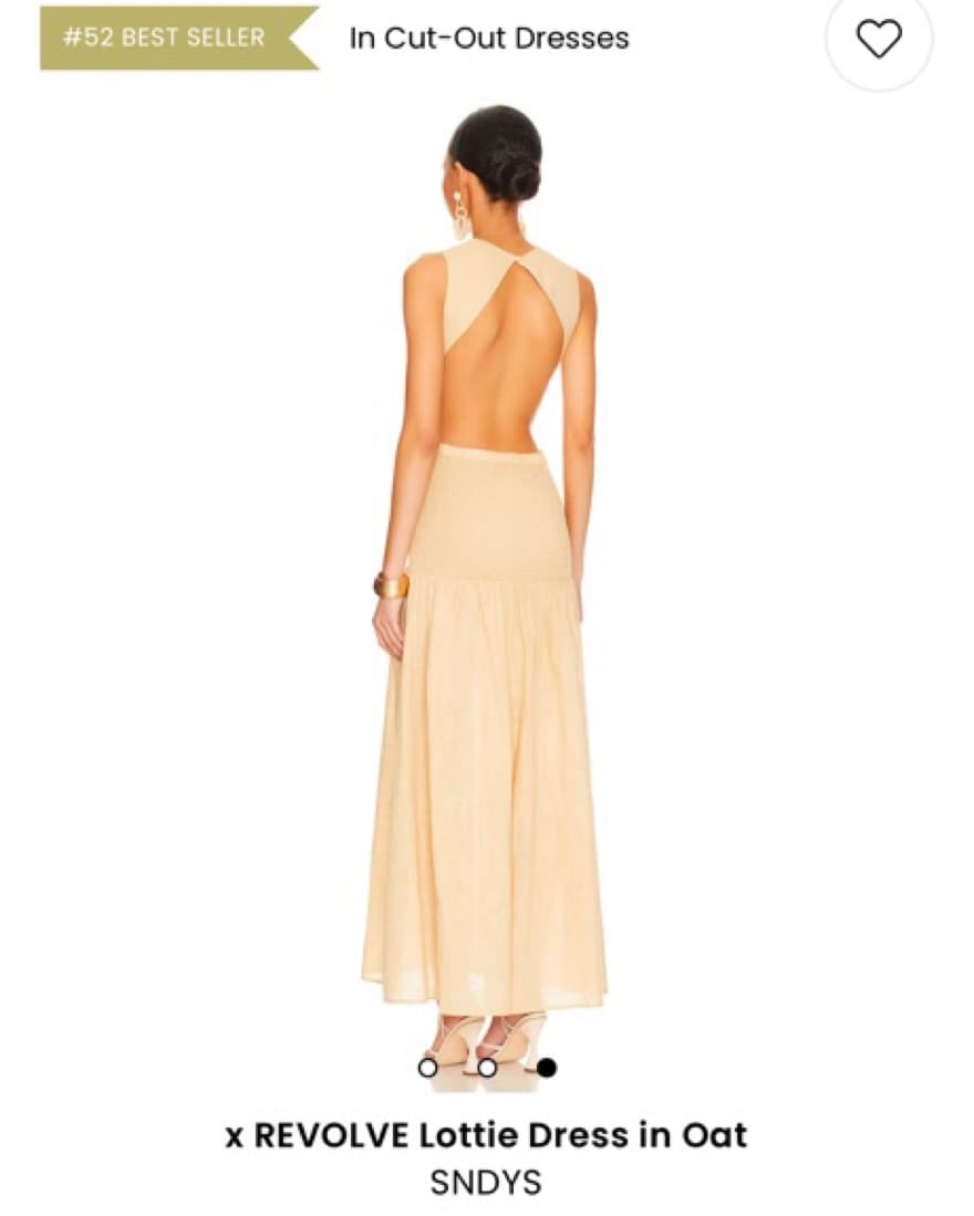Linen Backless Maxi Dress  in Oat - Image 3