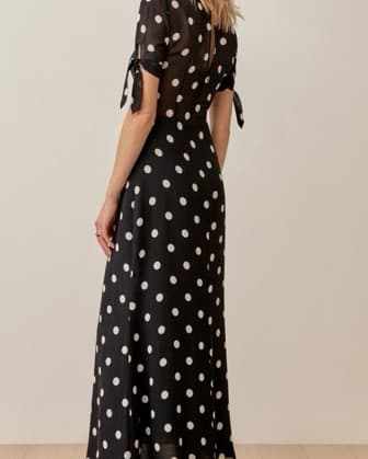 Reformation Amsterdam Polka Dot Dress - Image 3