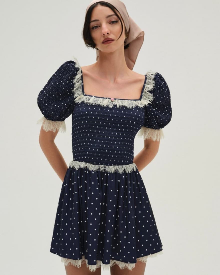 For Love & Lemons Ines Mini Dress - Image 3