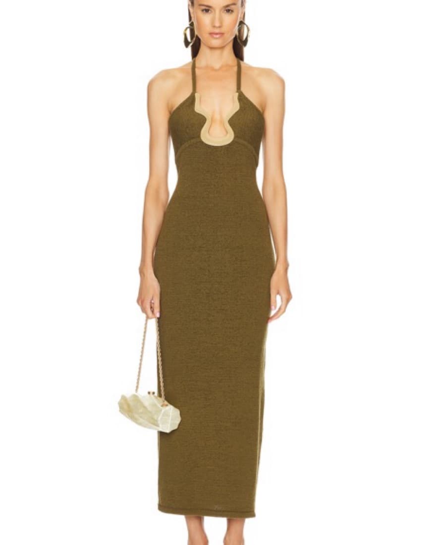 Cult Gaia Valma Knit Dress In Serpent - Image 1