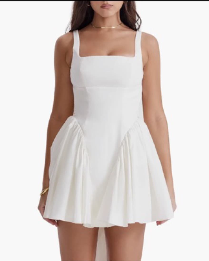 Florianne Bow Back Mini Dress - Image 1