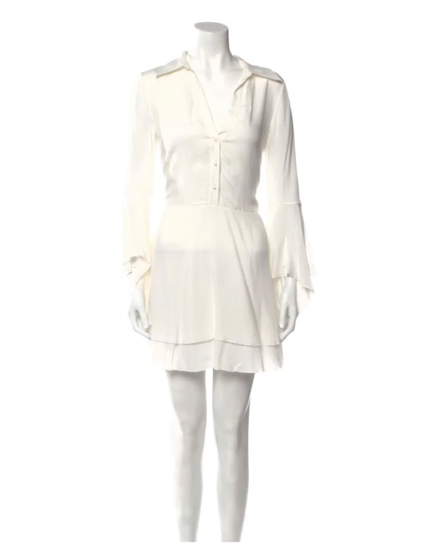 Alice + Olivia Dress White Long Sleeve  - Image 3