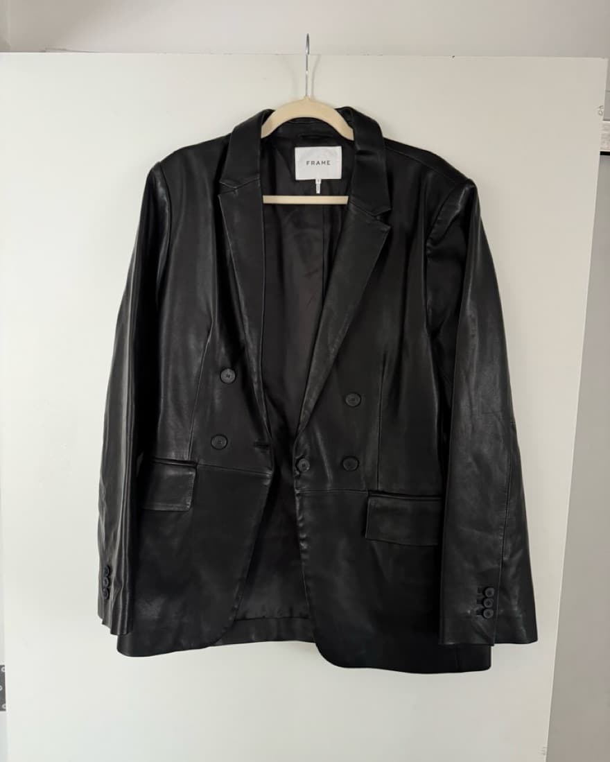 Frame Leather Blazer - Image 1
