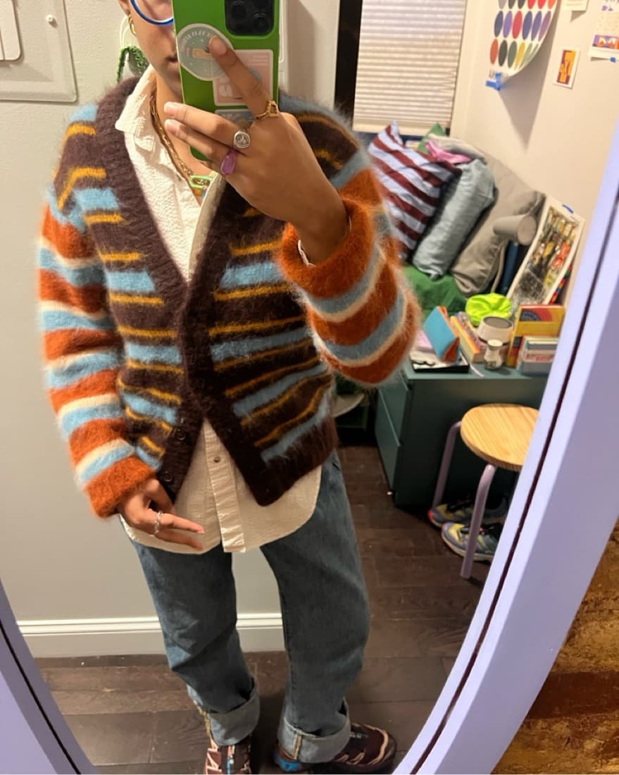 Danielle Guizio Mohair Cardigan - Image 1