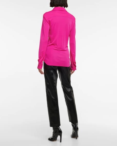 Fuchsia Dries Van Noten Shirt - Image 2