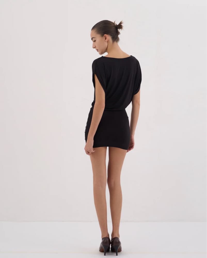 Nuovo Vintage Black Mini Dress - Image 2