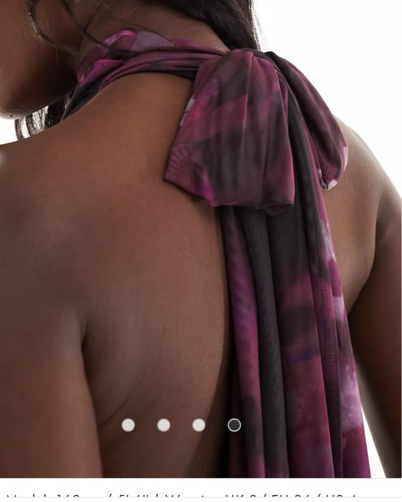Halter maxi dress with tie back  - Image 3