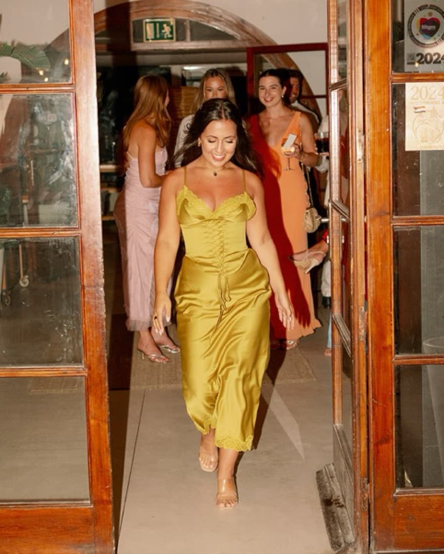 House of CB - Salma Chartreuse Dress - Image 3