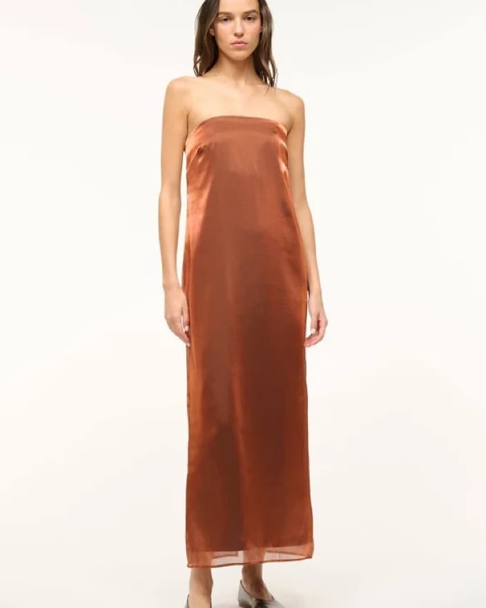 Staud Casey Dress - Bronze - Image 1