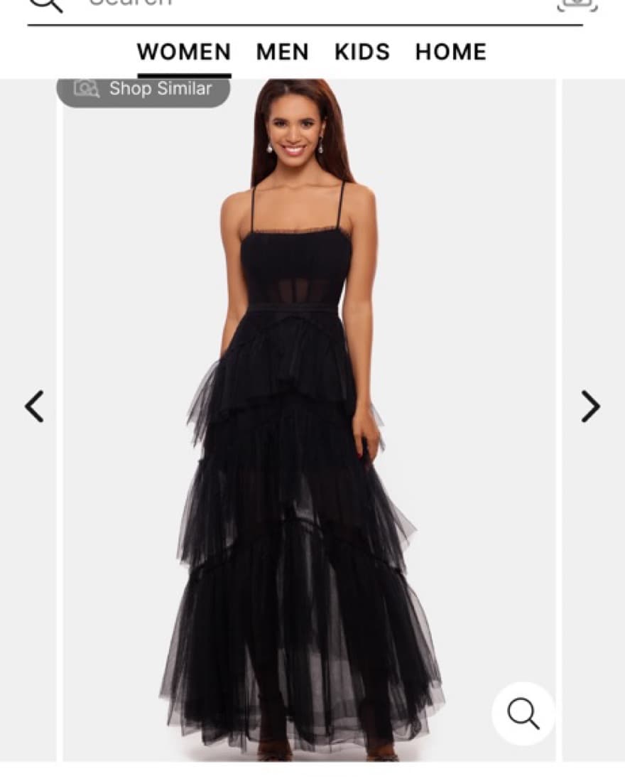 Betsy and Adam Tule Formal Gown - Image 3