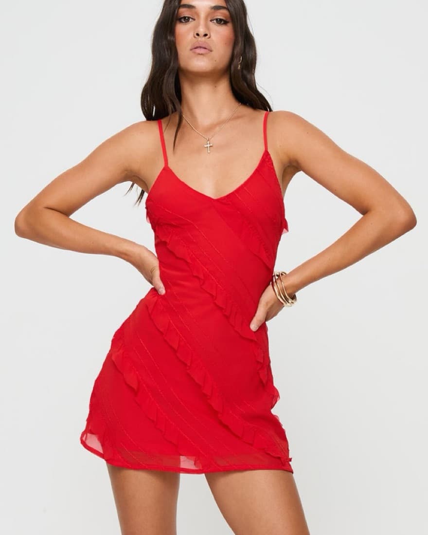 Princess Polly Lars Red Mini Dress - Image 2