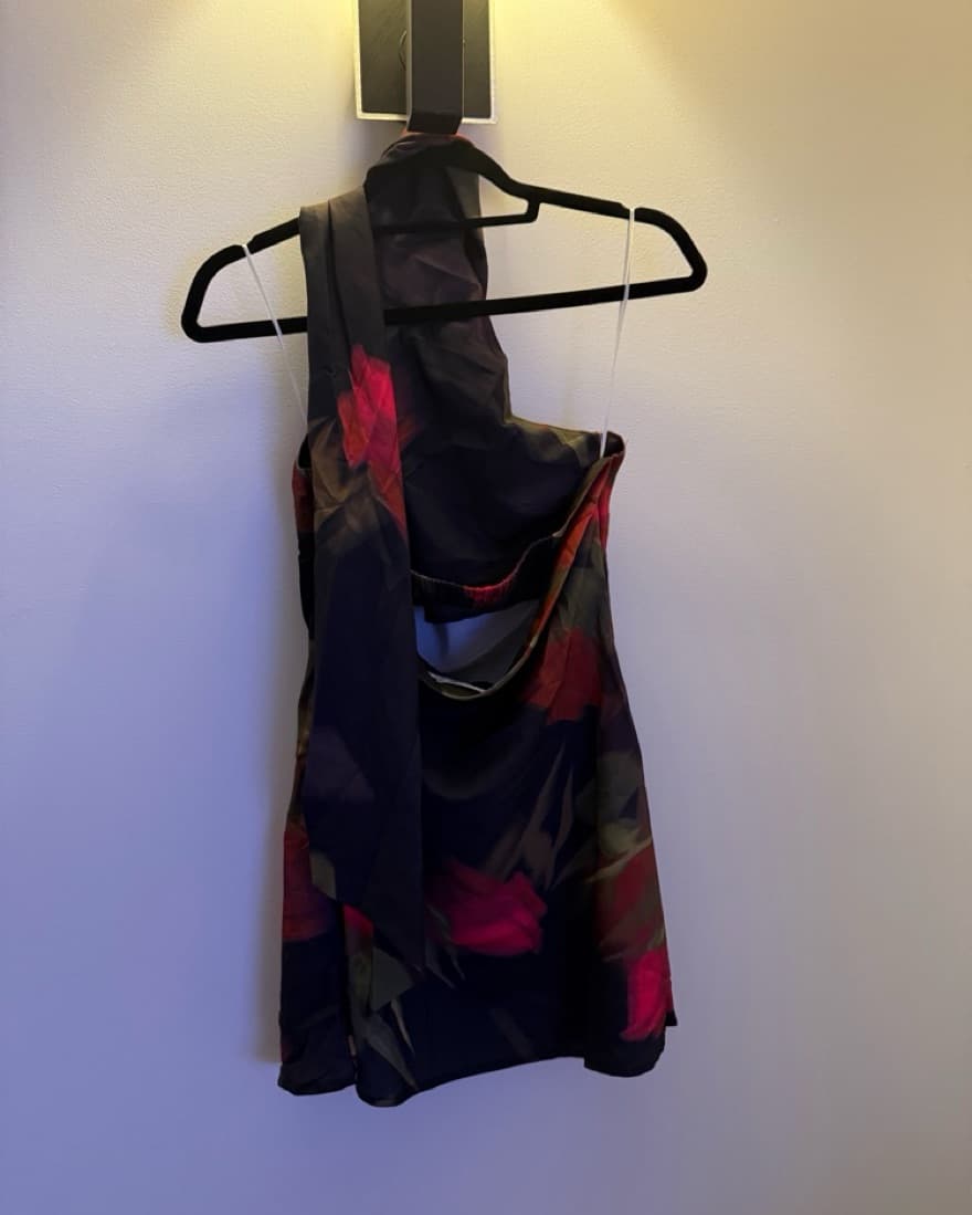 Vibrant Floral Halter Dress - Image 6