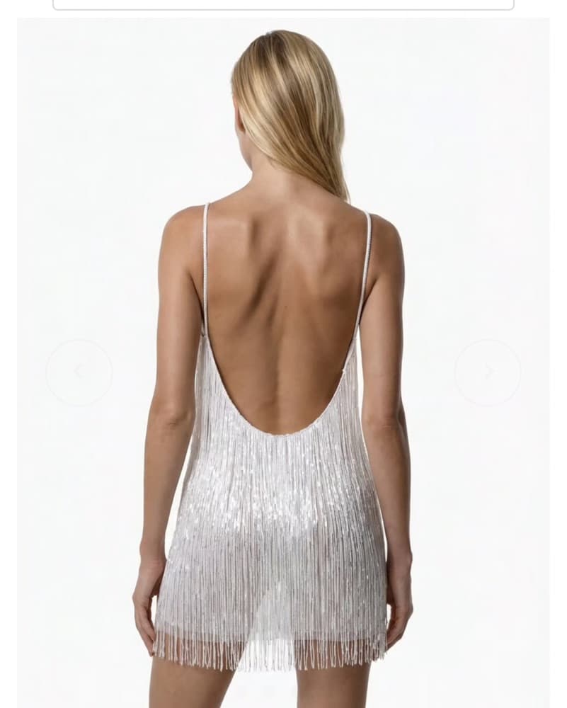 $1700 Javier Osorio Ibiza Fringe Dress  - Image 2