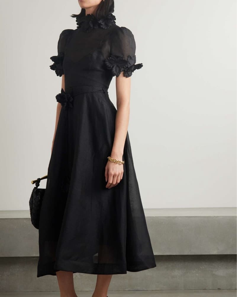 Zimmermann Liftoff Belted Midi Dress - Image 1