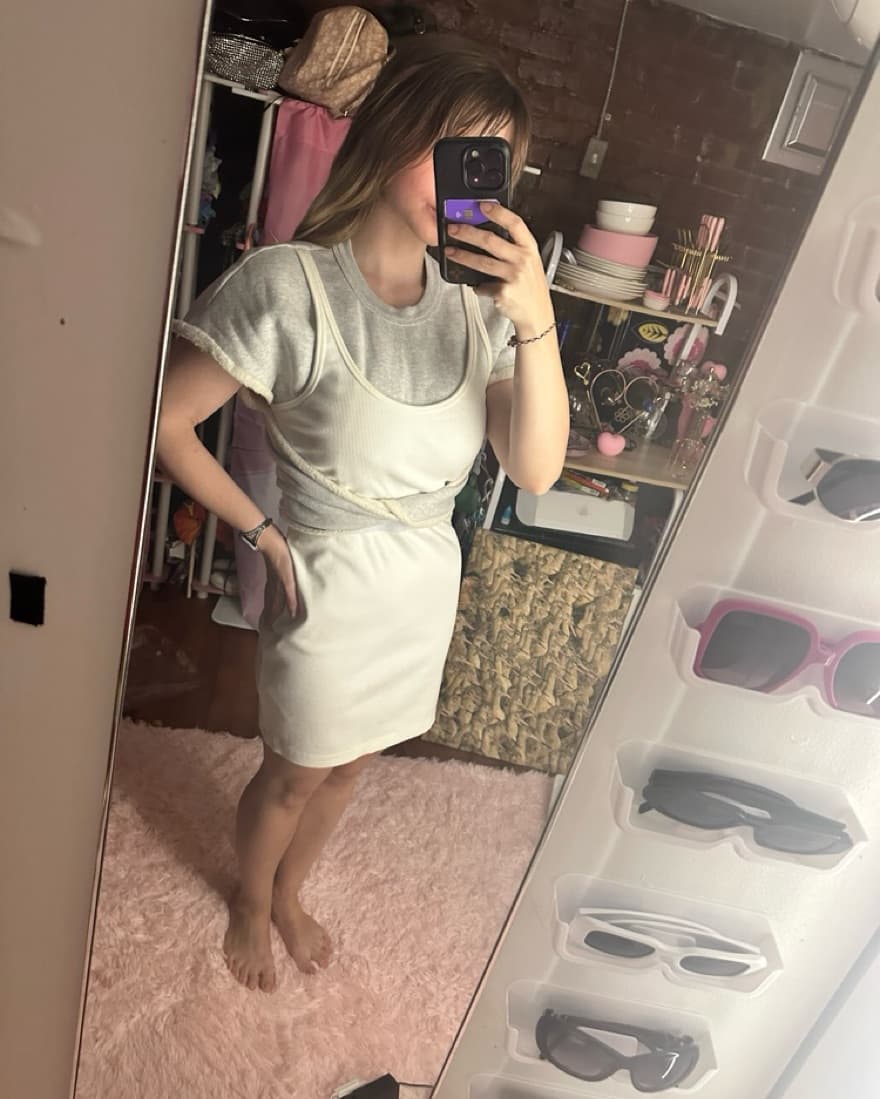 gray/white Alexander Wang dress - Image 2