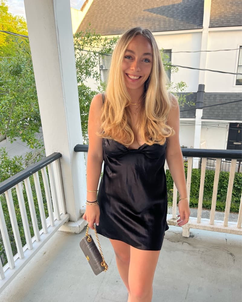 Two Bodies Silk Mini Dress - Image 1