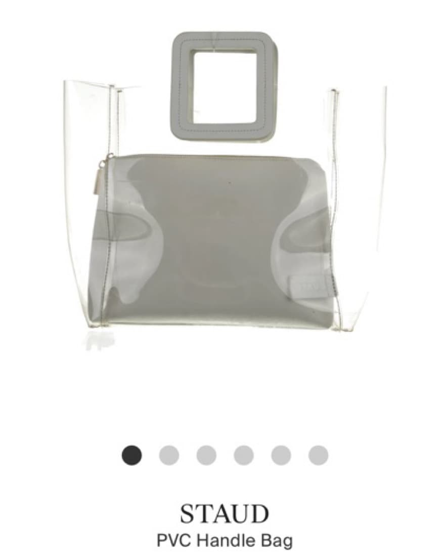 STAUD PVC Clear Plastic Handle Bag - Image 1