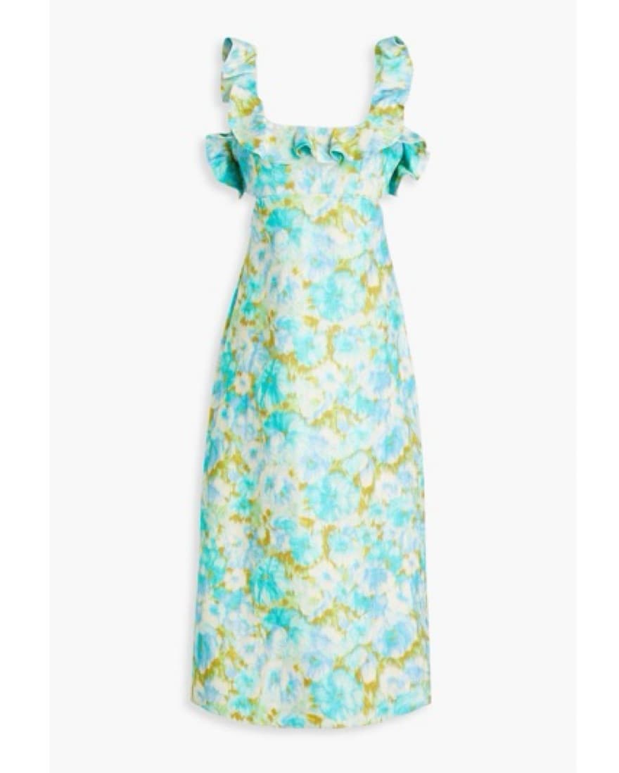 ZIMMERMANN Hide Tide printed linen midi  - Image 1