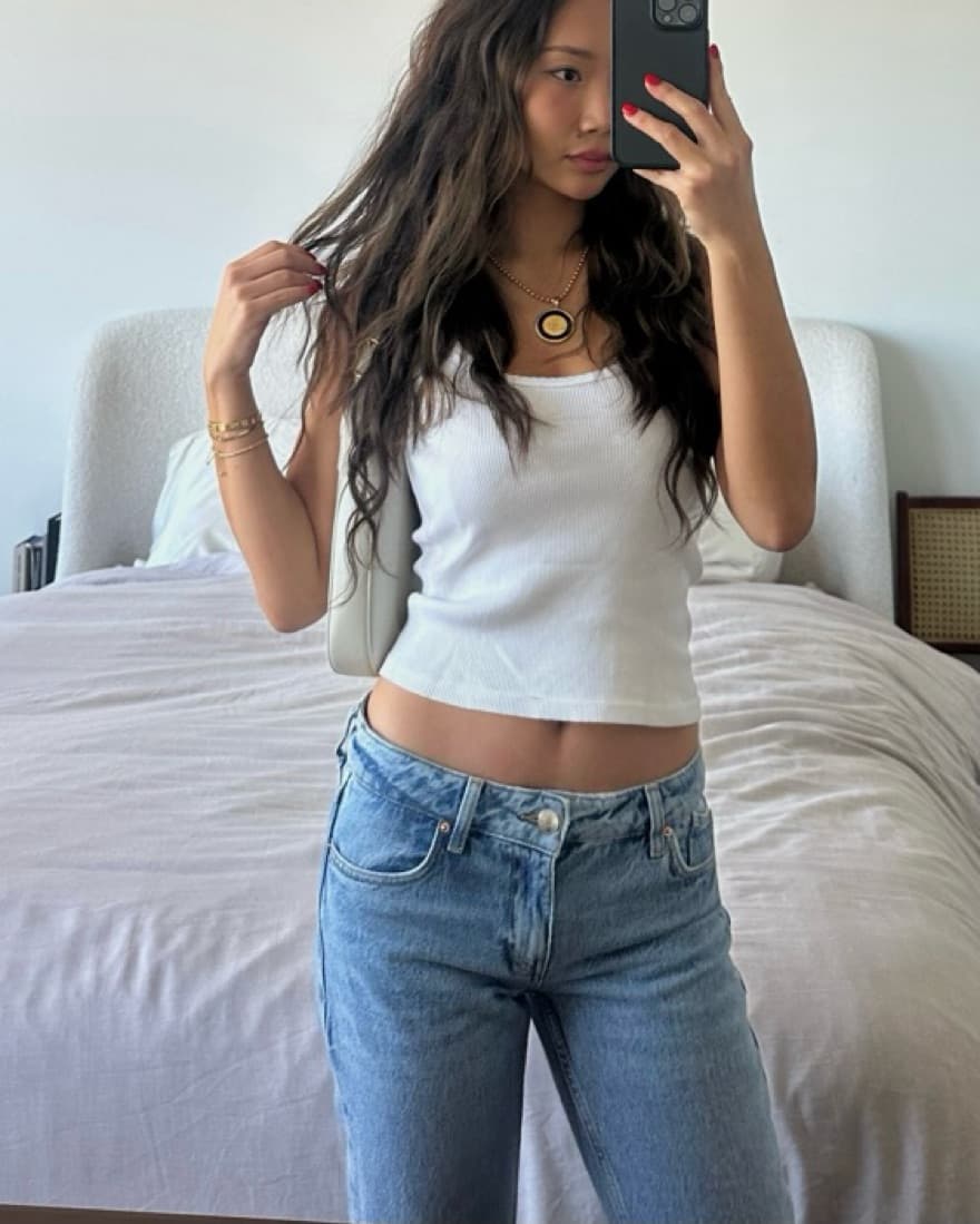 Low Rise Straight Leg Jeans  - Image 3