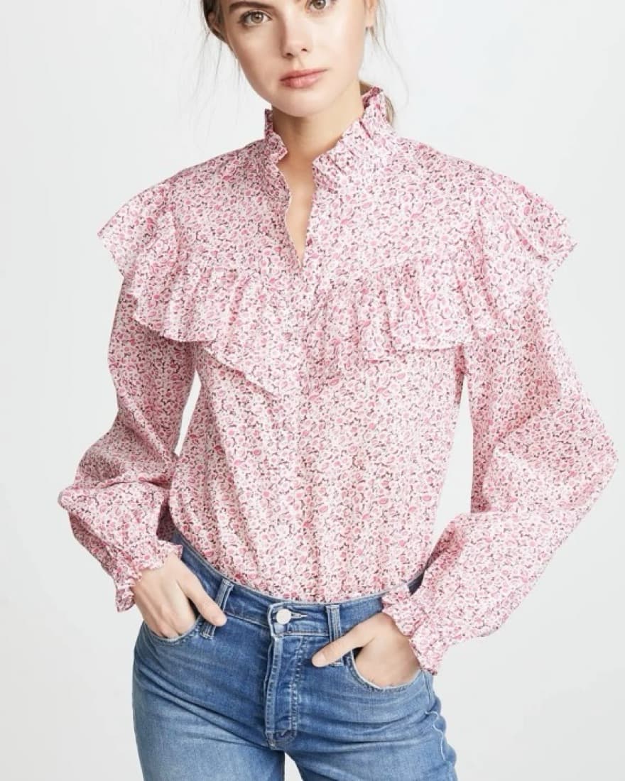 LoveShackFancy Erica Top - Image 1