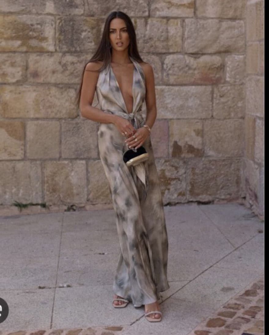 Zara Printed Maxi Dress - Image 1