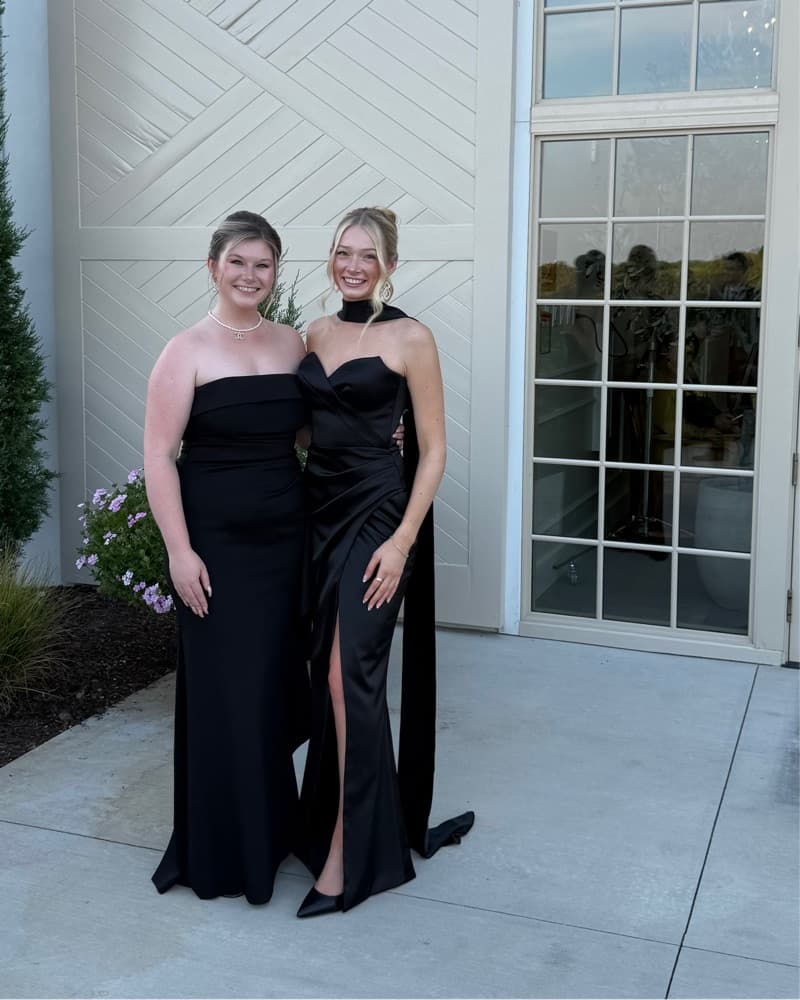 Milla Black Strapless Evening Gown - Image 3